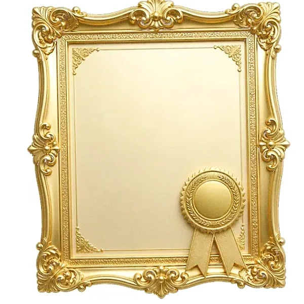 Framed certificate — Yukon Gold