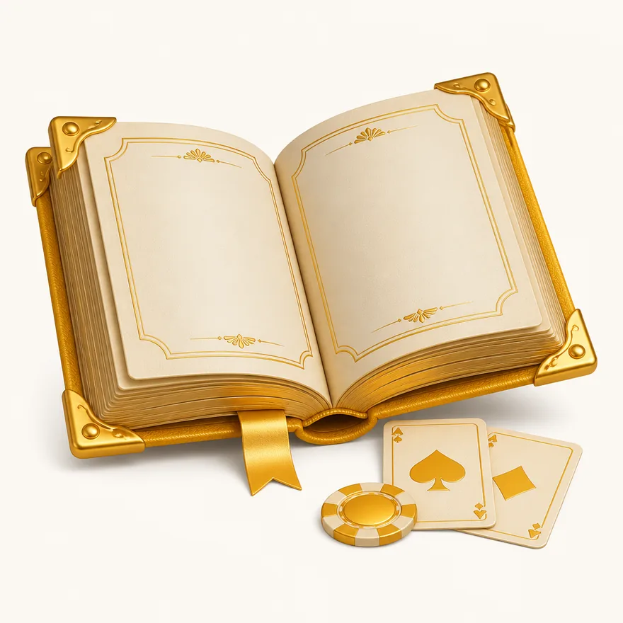 Open rulebook with cards — Yukon Gold