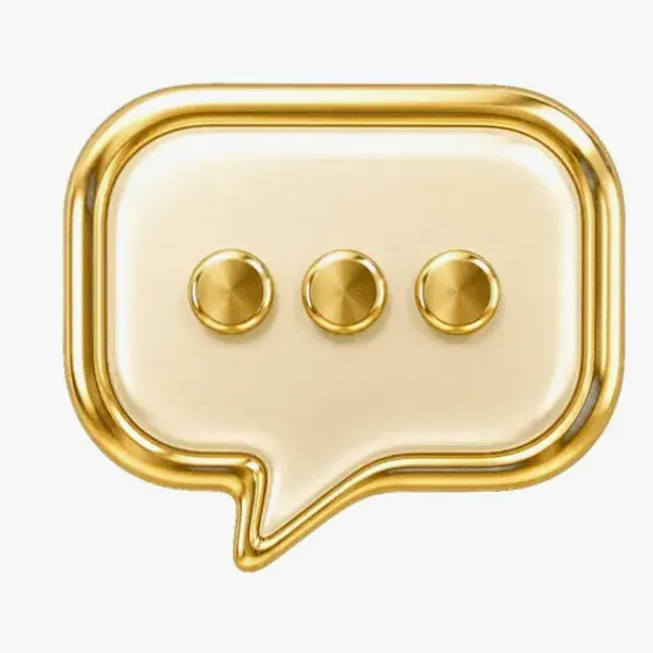 Three-dot speech bubble — Yukon Gold