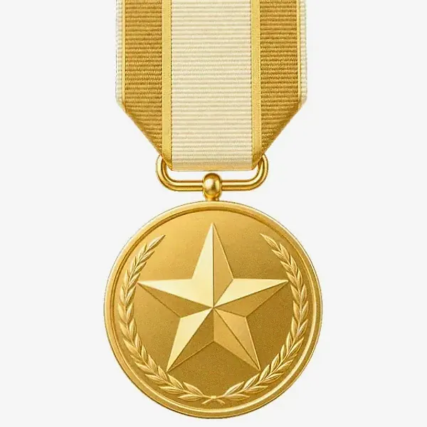 Star medal — Yukon Gold