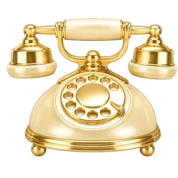 Vintage rotary telephone — Yukon Gold