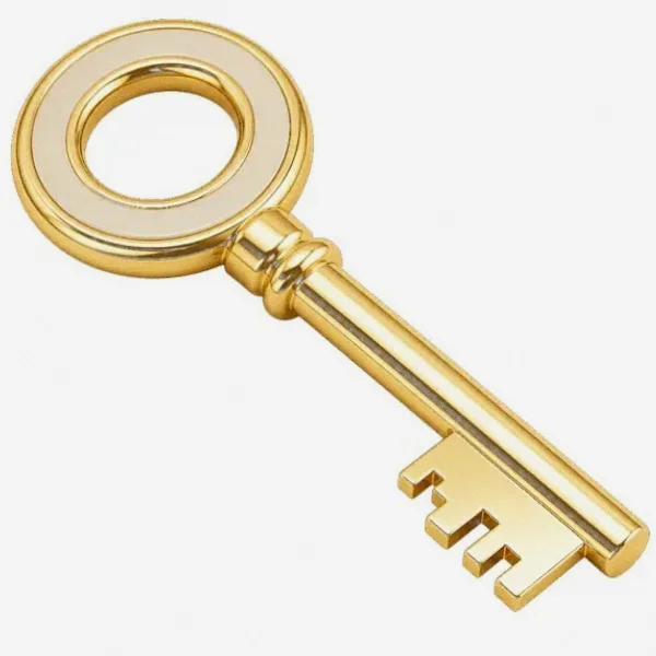 Round-headed key — Yukon Gold