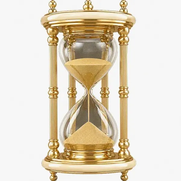 Ornate hourglass — Yukon Gold