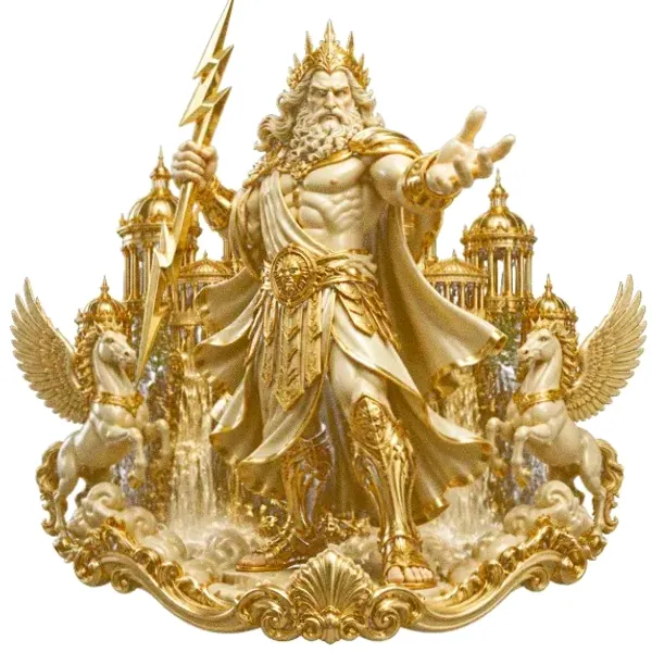 Zeus with lightning — Yukon Gold