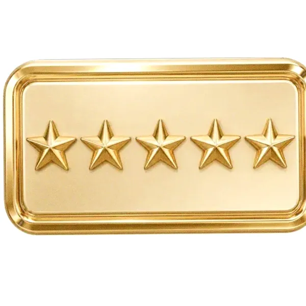 Five-star rating plaque — Yukon Gold