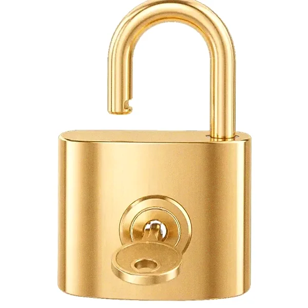 Open padlock — Yukon Gold