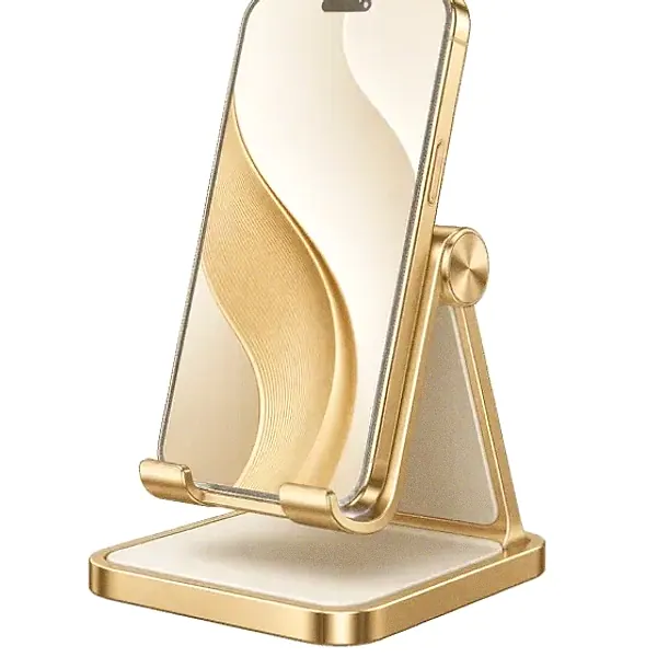 Smartphone on stand — Yukon Gold