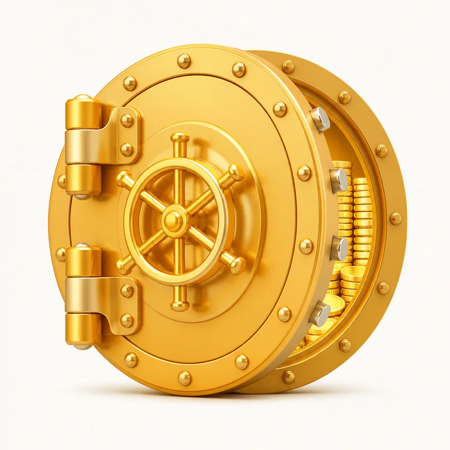 Round bank vault — Yukon Gold