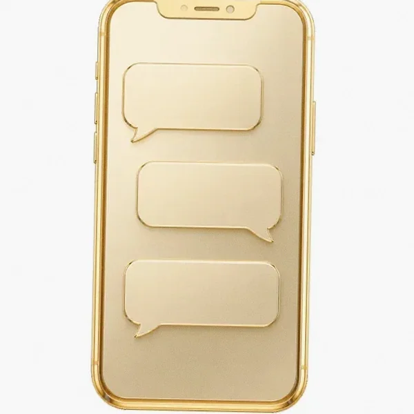 Smartphone with chat bubbles — Yukon Gold